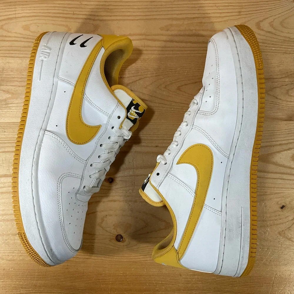 Nike Air Force 1 '07 LV8 Double Swoosh Men’s 12 White Light Ginger CT2300-100